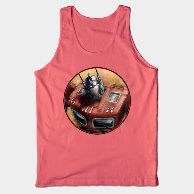 Optimus Prime Tank Top by A Grimes Studio